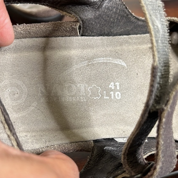 Naot Women's Arataki Closed Toe Slingback Sandals 41 Cork Footbed Arch Comfort - Picture 7 of 9